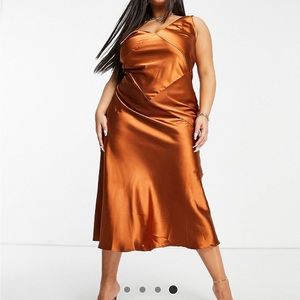 Plus size silk dress